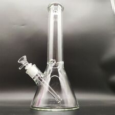14 Inch  Heavy Thick 7MM Clear Hookah Glass Water Pipe Bong  14mm Bowl picture