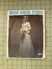 Vintage 1979 Vogue 2253 Wedding Dress Pattern Bust 32.5 picture