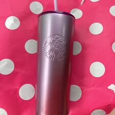 FLAW 2021 Starbucks Stainless Metal Ombre Gradient Tumbler Cup Grande 16oz picture