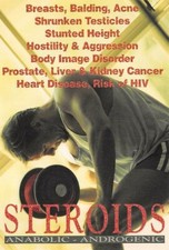 Anti Drug Steroid Ad Postcard Approx 6" x 4" Unposted picture
