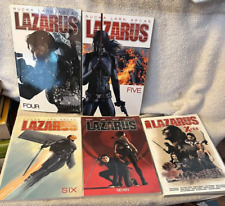 Lazarus Vol 4 5 6 7 and X Plus 66 TPB Set Image Greg Rucka Michael Lark picture