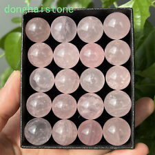 13pcs Wholesale Natural rose quartz sphere quartz crystal ball gem healing 15mm picture