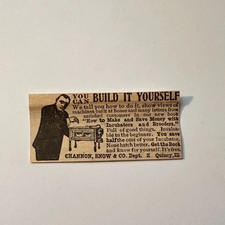 Channon Snow & Co Incubators & Brooders Quincy 1906 Minneapolis Ad 5AL1-S15 picture