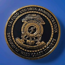 FDA Food And Drug Administration Division West Coast Imports Challenge Coin Med picture