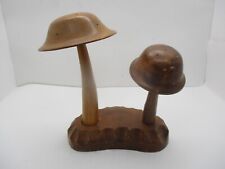 Vintage Tundra Genuine Monkey Pod Wood Mushrooms For Toothpicks Appetizers picture