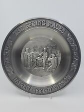 Harley Davidson 1991 Heavy Pewter Plate Spring Races 99136-91ZP Ltd Ed /1500 picture