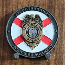 St Petersburg Police Major Crimes Unit Forensic Themed Challenge Coin  M#19 picture