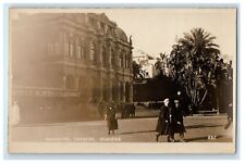 c1920's Municipal Theater Algiers Algeria RPPC Photo Candid Postcard picture