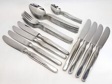 VINTAGE SMS RONEUSIL ROSTFREI GERMANY 31 PC STAINLESS FLATWARE SET Model 8100P picture