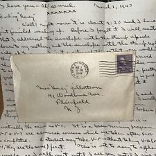 1943 Love Letter from Rutgers University Infirmary: Appears to be in Quarantine picture