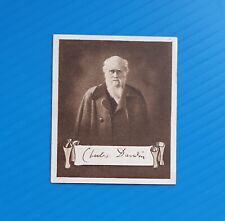 V HIGH GRADE 1923 CHARLES DARWIN CELEBRITIES AND THEIR AUTOGRAPHS CIGARETTE CARD picture