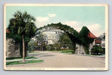 New Orleans LA-Louisiana, Audubon Place Vintage Souvenir Postcard picture