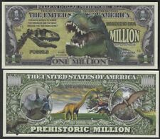 Lot of 100 Bills - Dinosaur Prehistoric Million Dollar Novelty Bill picture
