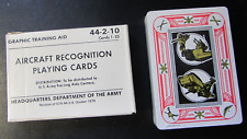 1979 Aircraft Recognition Playing Cards SEALED Training Aid Army Department  picture
