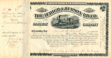 Lehigh and Hudson River Railway Co. Issued to and Signed by Garrett A. Hobart -  picture