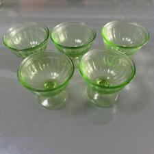 Federal Uranium Glass Ice Cup picture