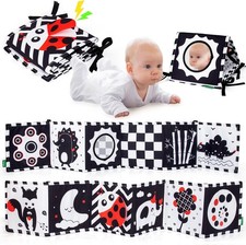 Cawgug Black and White High Contrast Baby Toys for Newborn Brain Development...  picture