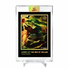 CHRIST AT THE SEA OF GALILEE Holo GOLD Card 2023 GleeBeeCo #CHJC-G 1/1 picture