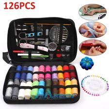 126pc Sewing Kit with Case Thread Threader Needle Tape Measure Scissor Thimble picture