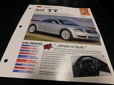 1998+ Audi TT Spec Sheet Brochure Photo Poster  picture