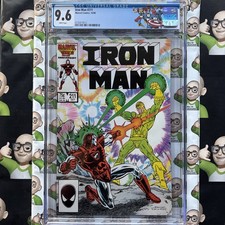 IRON MAN #211~CGC 9.6~1986~AVENGERS Label~🔑KEY🔑~🔥LIVING LASER APPEARS🔥~111 picture
