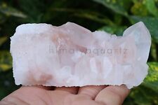 Pink Quartz Crystal 356gm Himalayan Samadhi Healing Rough Cluster Specimen picture