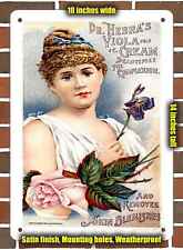 Metal Sign - 1898 Dr. Hebra's Viola Cream for Skin - 10x14 inches picture