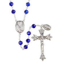 Sapphire Crystal Bead Loc-Link Vienna Rosary Rosery Gifts for Women Girl Men Boy picture