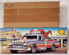 Shell 1997 TWO Toy Tow Truck Gold Serialized & Die Cast Fire Truck &  POSTER NIB picture