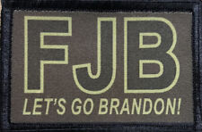 SUBDUED FJB Let's Go Brandon  Morale Patch Tactical Military Army Funny Biden  picture