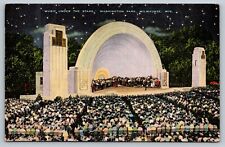Music Under The Stars, Washington Park, Milwaukee Wisconsin WI Postcard picture