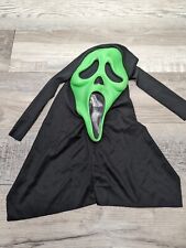 Vintage Scream EASTER Unlimited Inc Green Halloween Ghost Face Mask #9207 picture