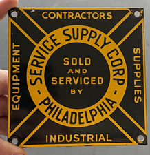 Service Supply Corp Black & Yellow Advertising Sign Philadelphia Industrial picture