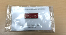 RUTGERS UNIVERSITY LAPEL PIN - NEW - JERSEY ROOTS, GLOBAL RESEACH - NEW JERSEY picture