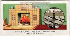 Coal Contains Carbon And Highly Inflammable Hydrogen Vintage Ad Trade Card picture