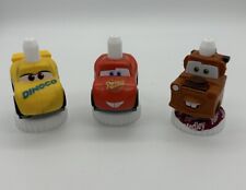 Brand New Set of 3 Good 2 Grow Juice Toppers Cars Lightning McQueen Dinoco Mater picture