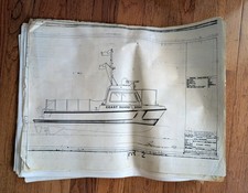 Coast Guard 32' Ports And Waterways Boat Modeling Prints 33 Pages 1975 picture