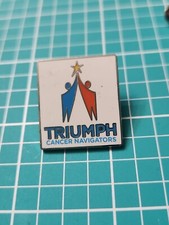 VTG Triumph Cancer Navigators Silver Tone Lapel Pin picture