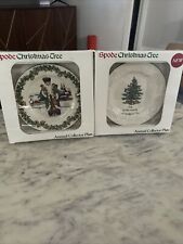 Spode annual christmas tree collector's plates- Set Of 2 picture