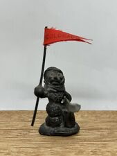 Vnt Colorado Skiing Worm Catapiller Pewter Figure Red Flag Unmarked picture