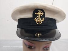 Vintage White Military Dress Hat Cap DSA-69/72 *READ Army picture