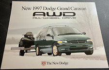 1997 Dodge Grand Caravan AWD - Vintage 2-Sided Dealer Sales Print Ad Brochure picture