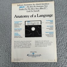 Software Automation SALVO Programming Language Retro Computer Print Ad 1983 picture