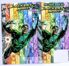 BLACKEST NIGHT #0 & FCBD VARIANT 2-PACK • [~8.5] • 2009 • Ivan Reis • DC picture