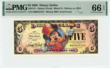 2008 $5 Disney Dollar Mickey ca. 1955 80th Anniv. PMG 66 EPQ (DIS147) picture