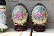 Vintage pair cloisonne chinese eggs  picture
