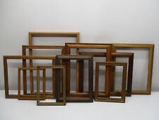 Lot Of 10 Vtg Solid Wood Pic Frames (5) 8X10-(2) 5X7 (1) 6X8 (1) 10X13 (1 ) 5X6 picture