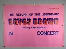 Savoy Brown Kim Simmonds Poster Vintage  Original Promo A Heaven Tour 1972 picture