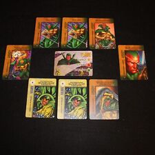 FLEER MARVEL ORIGINAL OVERPOWER - Vision character & Gaming card set of 9 picture