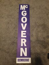 GEORGE McGOVERN & SARGENT SHRIVER ORIGINAL 1972 PRESIDENT PAPER CAMPAIGN SIGN picture
